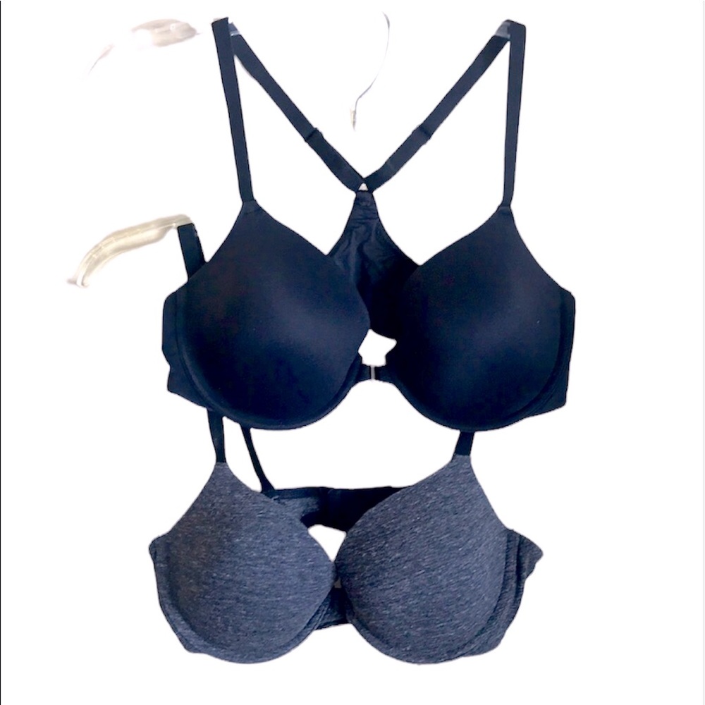 Auden | 2 Women’s Bras | 1 Black 36 C / 1 Gray 36 B
